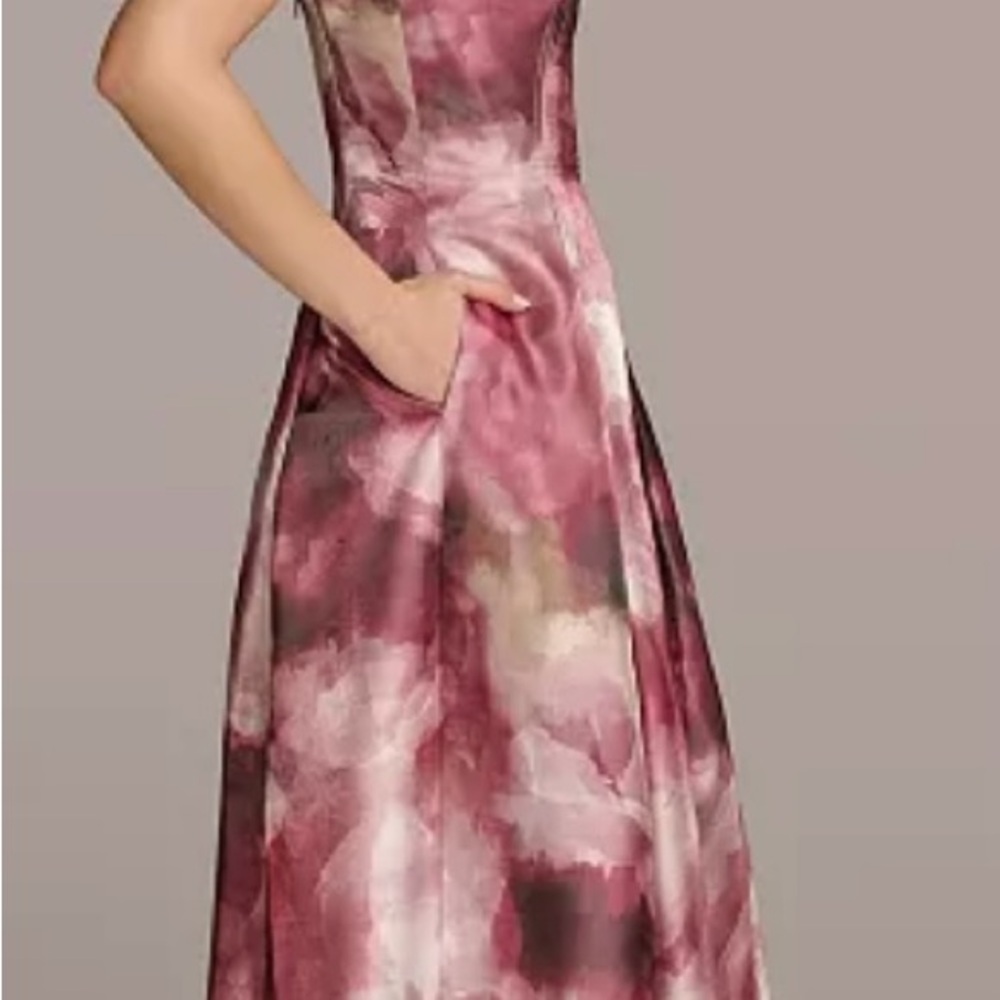 Elegant Pink Floral Dress
